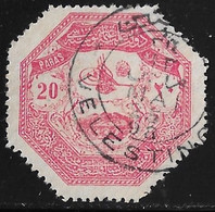 THESSALIA  1898 20 Pa Red Used VELESTINON By The Turkish Army Of Occupation During The Greek-Turkish War Of 1897 Vl. 2 - Thessaly