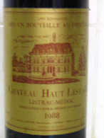 N°6 VIN 1988 HAUT LESTAC LISTRAC MEDOC CRU BOURGEOIS - Wine