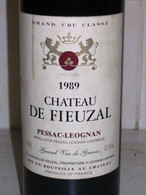 N°7 VIN 1989 CHATEAU FIEUSAL- PESSAC LEOGNAN - GRAND CRU CLASSE - Wein