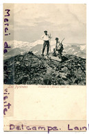 - Sommet De L'Arbizon, ( Hautes - Pyr ),  2 Alpinistes, Peu Courante, épaisse, Non écrite, ,anciénne,  TTBE, Scans. - Autres & Non Classés