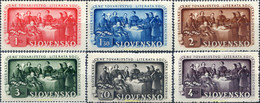 156341 MNH ESLOVAQUIA 1942 150 ANIVERSARIO DE LA SOCIEDAD LITERARIA ESLOVACA - Unused Stamps