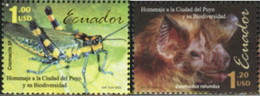 186101 MNH ECUADOR 2006 HOMENAJE A LA CIUDAD DEL PUYO Y SU BIODIVERSIDAD - Araignées