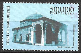 TURCHIA - 2001 -TOMBA DI YILDIRIM BURSA - 500.000 LIRE - USATO ( YVERT 3019 - MICHEL 3292) - Usados