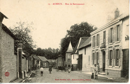 ACHEUX EN AMIENOIS RUE DE BERTRANCOURT 1910 - Acheux En Amienois