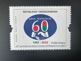 Madagascar Madagaskar 2022 Mi. 2755 60ème Anniversaire Relations Amicales Japon Japan 1962 - Emissioni Congiunte