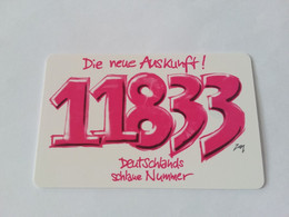 Germany  - A 12/98 Die Neue Auskunft 11833  - Mint - A + AD-Series : Publicitarias De Telekom AG Alemania