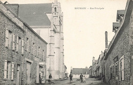 Bourgon * La Rue Principale Du Village * Villageois - Andere & Zonder Classificatie