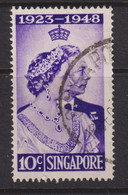 1948 Singapur , Mi: SG 21°/ Yt:SG 21°, King George VI And Queen Elizabeth - Silberhochzeit - Singapour (...-1959)