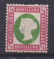 GERMANY-HELGOLAND, 1873, Used Stamp(s) , 1/4 Sh, Red/green Michel Nr(s). 8 Scannr. 7876 - Helgoland