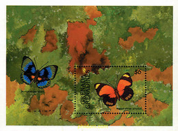 320180 MNH GRANADA GRANADINAS 1991 MARIPOSAS - Araignées