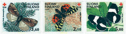 87677 MNH FINLANDIA 1992 PRO CRUZ ROJA FINLANDESA. MARIPOSAS - Used Stamps