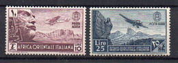 !!! ITALIE, AFRIQUE ORIENTALE, PA N°10/11 NEUVE ** - Afrique Orientale Italienne