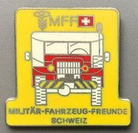 AMIS DU MUSEE DES VEHICULES MILITAIRE SUISSE - MFF - MILITÄR FAHRZEUG FREUNDE - SCHWEIZ - JEEP - EGF - SWISS ARMY - (31) - Militaria