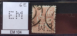 FRANCE EM 104 TIMBRE EM 104 INDICE 6 SUR 117  PERFORE PERFORES PERFIN PERFINS PERFO PERFORATION PERFORIERT - Used Stamps