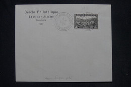 LUXEMBOURG - Enveloppe Du Cercle Philatélique De Esch/Alzette En 1935 Avec Oblitération De L'Exposition - L 141352 - Briefe U. Dokumente