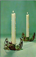 Iowa Des Moines National Handicraft Institute "Cystal Garden Candleholders" - Des Moines