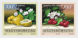 HUNGARY New *** 2023 Fruit, Food & Gastronomy, Apple & Cherry Cultivated Flora Of Hungary 2v MNH (**) - Ungebraucht