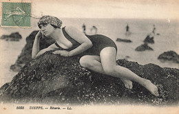 Dieppe * Reverie * Femme Baigneuse Sur Un Rocher * Maillot De Bain , Mode - Dieppe