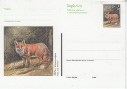 Slovenia Fox Postal Stationery  Unused (AN166A) - Fauna ártica