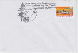 USA John Beargrease Station Beaver Bay Ca Polar Fox Jan 15 1997 (AN166B) - Fauna ártica