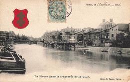 Verdun * La Meuse Dans La Traversée De La Ville * Péniche Batellerie - Verdun