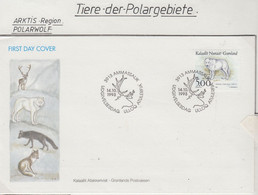 Greenland 193 Polarwolf 1v FDC 14.10.1993 (AN167) - Faune Arctique