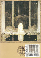 Suède-16/2/1982-John Bauer-timbre Yvert 1162 - Maximum Cards & Covers