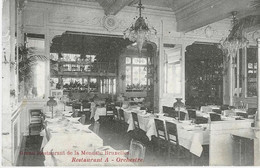 BRUXELLES  « Grand Restaurant De La Monnaie – Restaurant A – Orchestre » » - Ed. D. Van Dantzig & Fils, Bxl (1910) - Cafés, Hotels, Restaurants