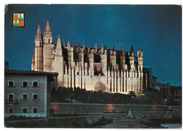 BR3384 Spagna Mallorca Palma La Catedral De Noche Viaggiata 1964 Verso Livigno - La Palma