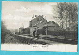 * Engis (Liège - Luik - La Wallonie) * La Gare, Railway Station, Statie, Bahnhof, Station, Intérieur, Animée, Unique - Engis