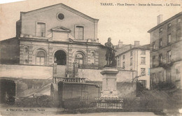 Tarare * La Place Denave * Le Théâtre Et Statue De Simonet - Tarare