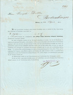MAINZ 1880 !!! Rechnung Formular " Fa Bamberger U Co Deko Zahlungserinnerung An Fa Joseph Dolles In Bodenheim " - Levensmiddelen