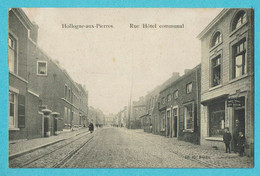 * Hollogne Aux Pierres - Grace Hollogne (Liège - Wallonie) * (Ed. Ep. Bustin) Rue Hotel Communal, Boutique, Tramway - Grace-Hollogne
