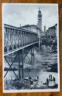 FAENZA - PONTE DI FERRO SUL FIUME LAMONE  - LAVANDIE NEL FIUME  - N.V. - Faenza