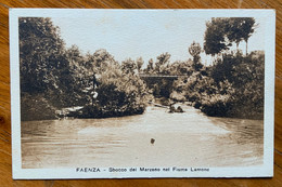 FAENZA - SBOCCO DEL MARZENO NEL FIUME LAMONE  - N.V. - Faenza