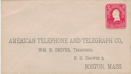 Ganzsache American Telephone And Telegraph Co Boston AT&T Vgl. Edward Snowden NSA Nutzerdaten-Skandal - Sonstige & Ohne Zuordnung