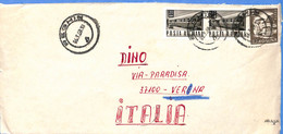 Lettre : Romania To Italy Singer DINO L00070 - Covers & Documents