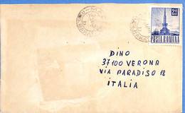 Lettre : Romania To Italy Singer DINO L00071 - Brieven En Documenten