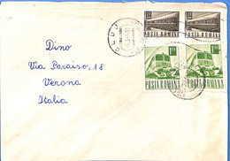 Lettre : Romania To Italy Singer DINO L00080 - Covers & Documents