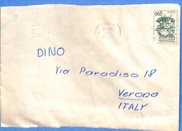 Lettre : Romania To Italy Singer DINO L00081 - Covers & Documents