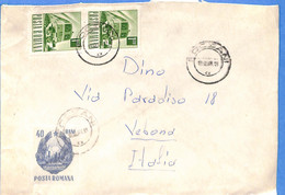 Lettre : Romania To Italy Singer DINO L00082 - Lettres & Documents