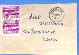 Lettre : Romania To Italy Singer DINO L00166 - Covers & Documents