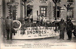 Montargis Cavalcade Du 29 Mai 1932 Char Tank Cisterna Groupe De Gaillardin ... " Secours Aux Inondés " Loiret En B.Etat - Montargis