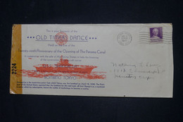 CANAL ZONE - Enveloppe Souvenir Illustrée De Balboa Heights Pour Houston En 1943 Avec Contrôle Postal  - L 141395 - Kanalzone
