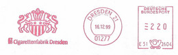 325  Tabac: Ema D'Allemagne, 1999 - Cigarette F6 Meter Stamp From Dresden, Germany. Tobacco DDR - Drogue
