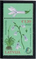 Latvia 2022 . FLOWERS, LOBELIA DORTMANNA, BIRDS,1v. - Lettland