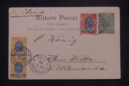 BRESIL - Affranchissement De Rio De Janeiro Sur Carte Postale En 1900 Pour L'Allemagne Par S/S Iberia - L 141412 - Briefe U. Dokumente