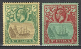 STE HELENE - 1922/23 - YVERT N°66 (FIL. CA) * MH (LEGERES ADHERENCES PAPIER) + 72 * MLH - COTE = 66 EUR - BATEAUX - St. Helena