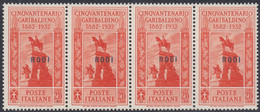 1932 Giuseppe Garibaldi 4 Val. Sass. 28 MNH** Cv 280 - Aegean (Rodi)