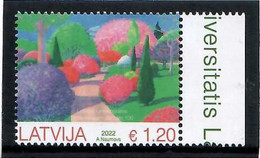 Delcampe - Latvia 2022 .100th Of The Botanical Garden Of The University Of Latvia . 1v. - Latvia